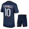 Conjunto (Camiseta+Pantalón Corto) Paris Saint-Germain Dembele 10 Primera Equipación 23-24 - Niño